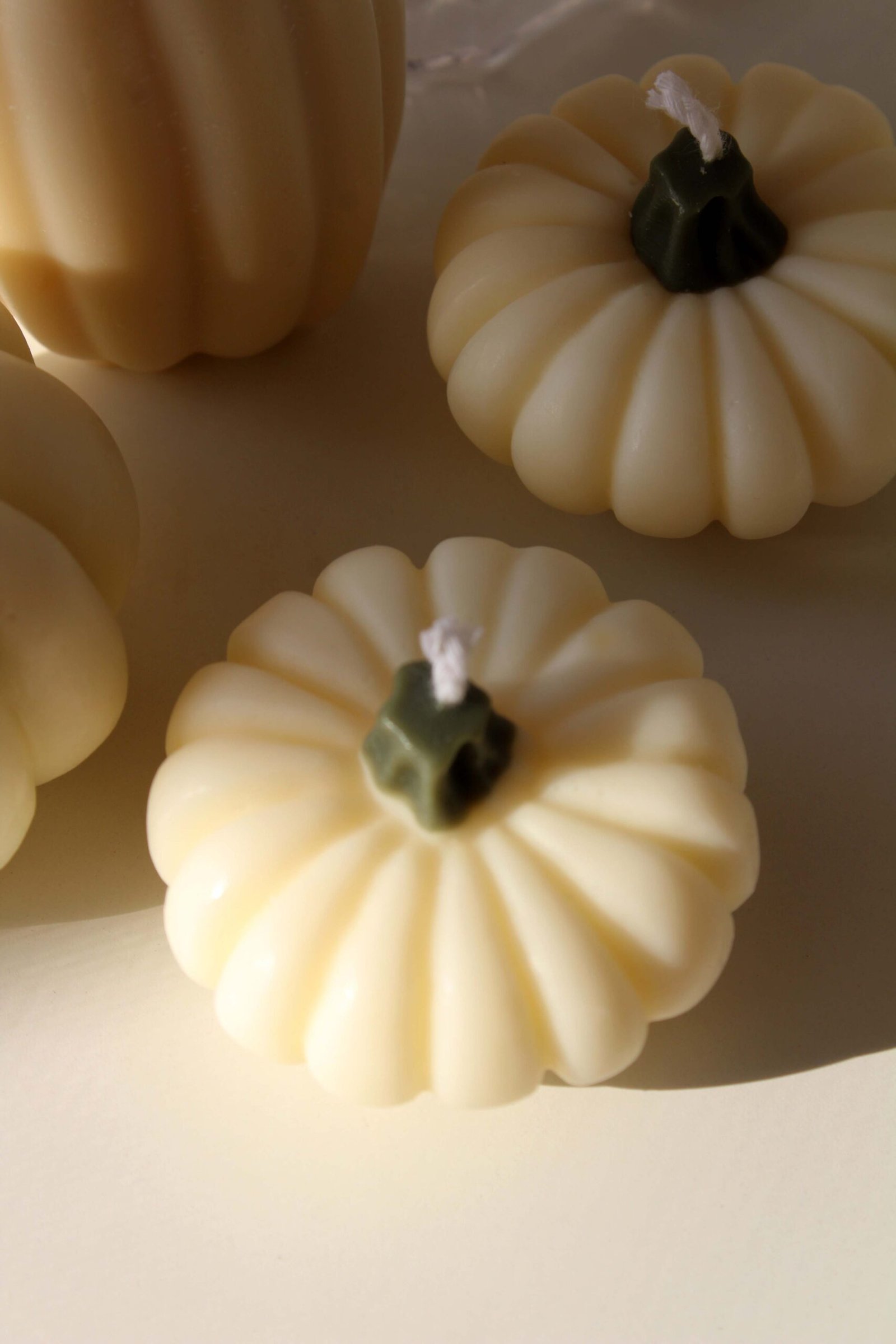 Harvest Pumpkin Ensemble — Set of 8 | Ivory & Forest Green - Image 3